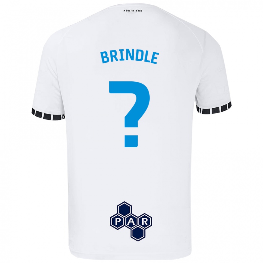 Criança Camisola Jonny Brindle #0 Branco Principal 2024/25 Camisa Brasil