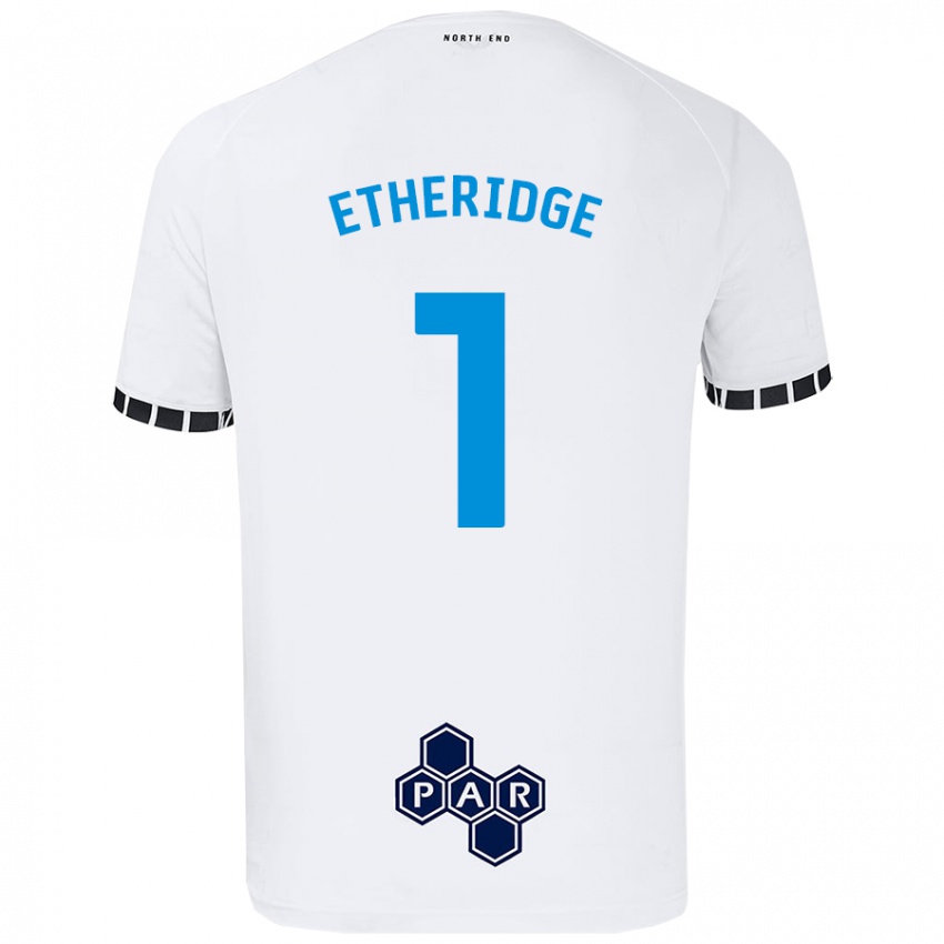 Criança Camisola Ellie Etheridge #1 Branco Principal 2024/25 Camisa Brasil