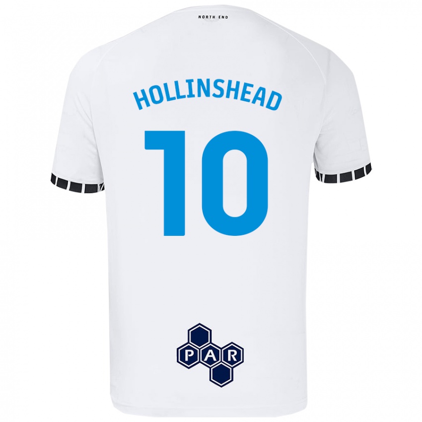 Criança Camisola Emily Hollinshead #10 Branco Principal 2024/25 Camisa Brasil