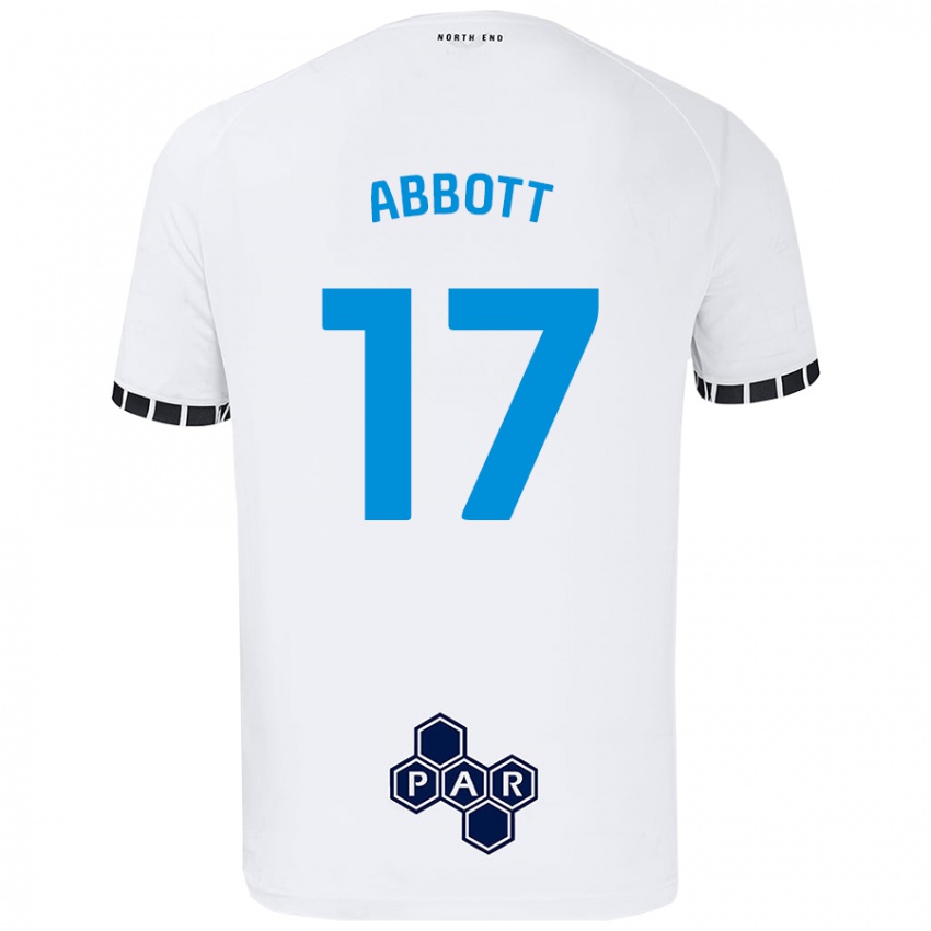 Criança Camisola Becky Abbott #17 Branco Principal 2024/25 Camisa Brasil