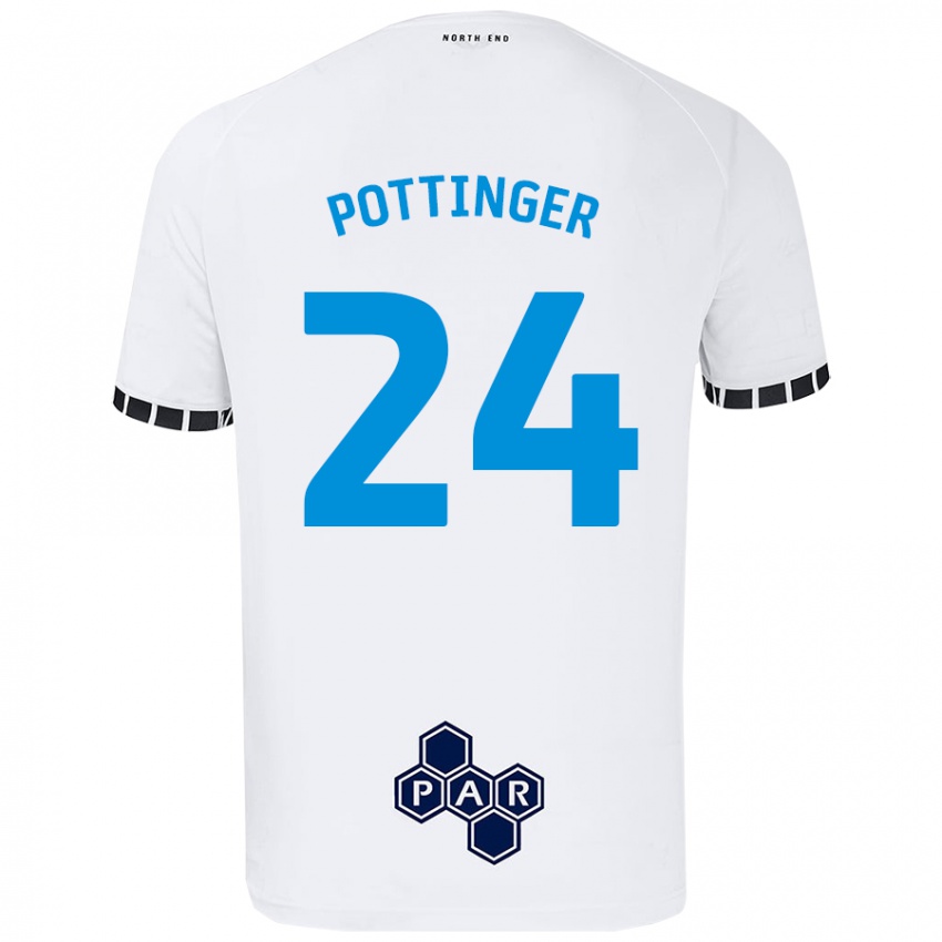 Criança Camisola Kaya Pottinger #24 Branco Principal 2024/25 Camisa Brasil