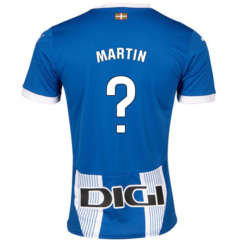 Criança Camisola Carlos Martin #0 Azul Principal 2024/25 Camisa Brasil