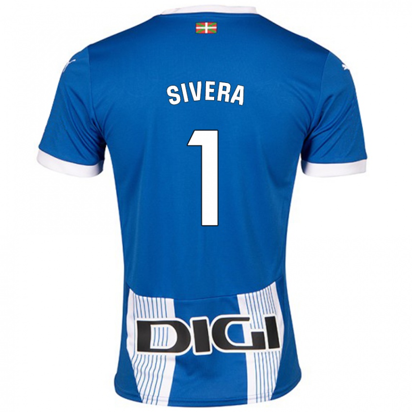 Criança Camisola Antonio Sivera #1 Azul Principal 2024/25 Camisa Brasil