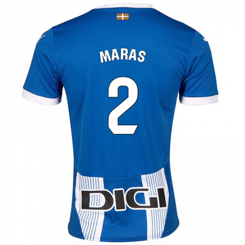 Criança Camisola Nikola Maras #2 Azul Principal 2024/25 Camisa Brasil