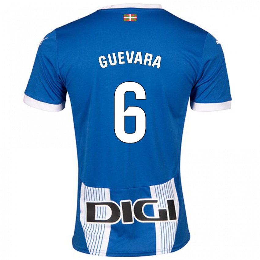 Criança Camisola Ander Guevara #6 Azul Principal 2024/25 Camisa Brasil