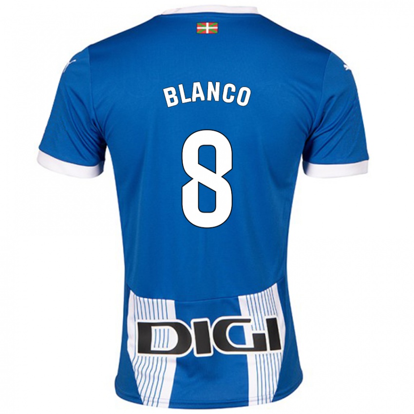 Criança Camisola Antonio Blanco #8 Azul Principal 2024/25 Camisa Brasil