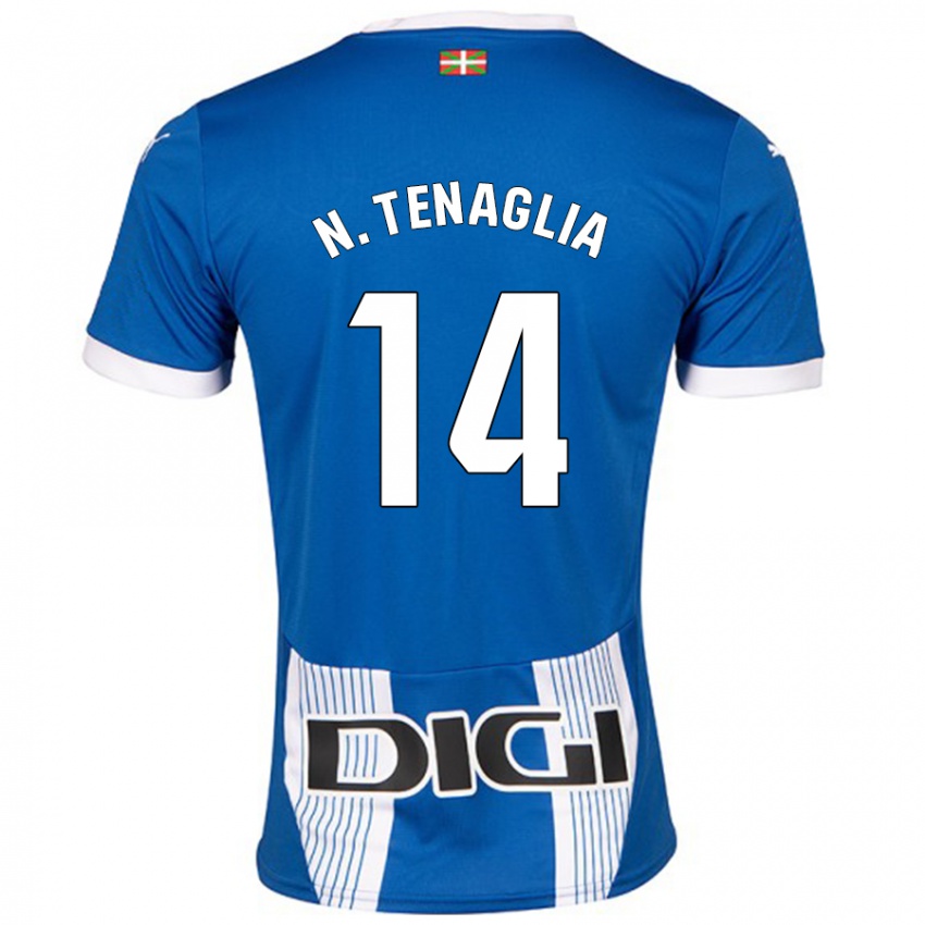 Criança Camisola Nahuel Tenaglia #14 Azul Principal 2024/25 Camisa Brasil