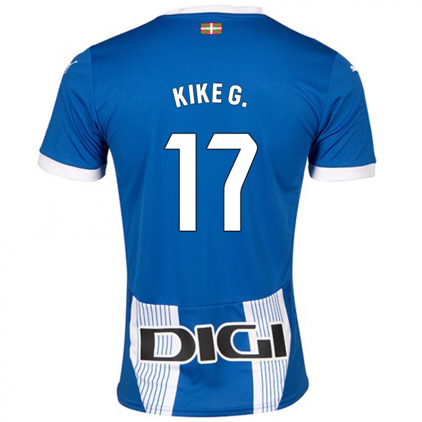 Criança Camisola Kike García #17 Azul Principal 2024/25 Camisa Brasil