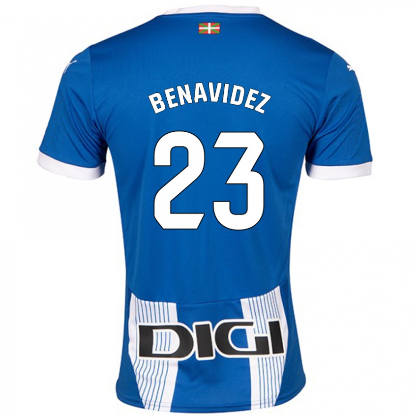 Criança Camisola Carlos Benavidez #23 Azul Principal 2024/25 Camisa Brasil