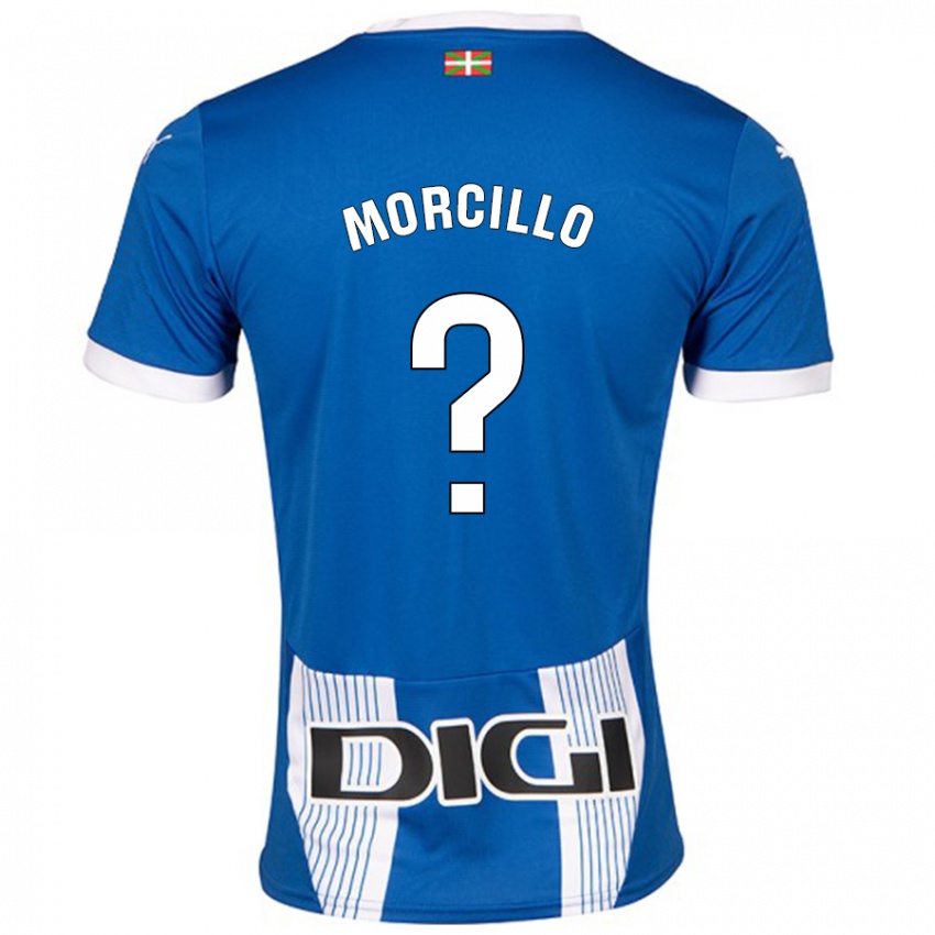 Criança Camisola Diego Morcillo #0 Azul Principal 2024/25 Camisa Brasil