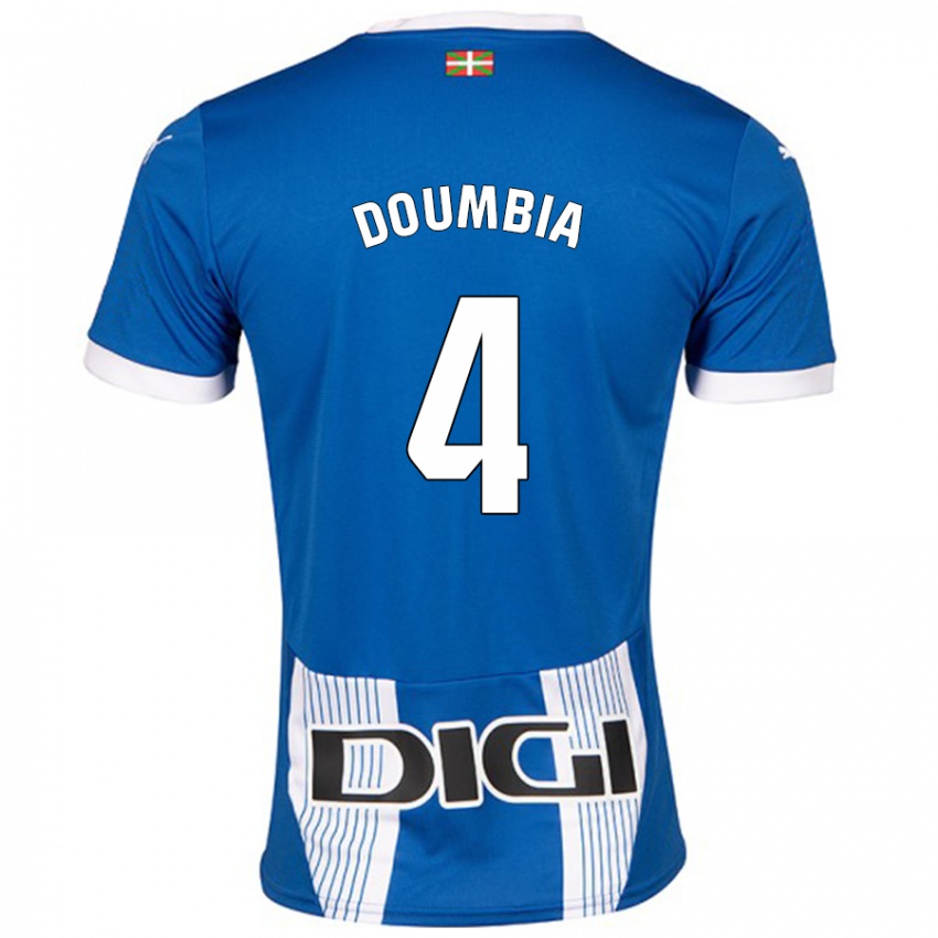 Criança Camisola Daouda Doumbia #4 Azul Principal 2024/25 Camisa Brasil