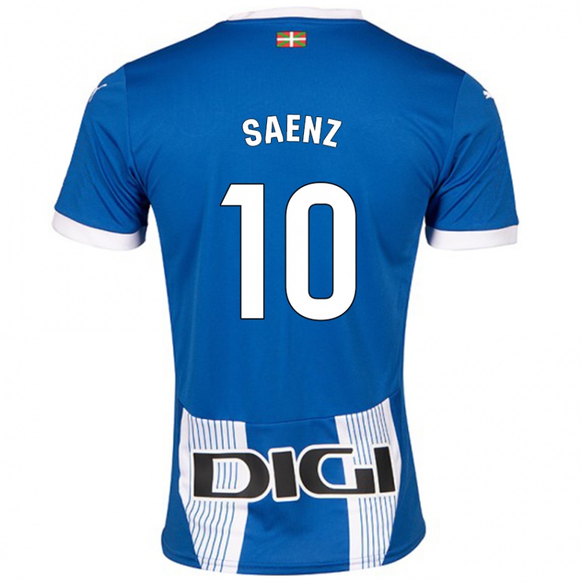 Criança Camisola Iñaki Saenz #10 Azul Principal 2024/25 Camisa Brasil