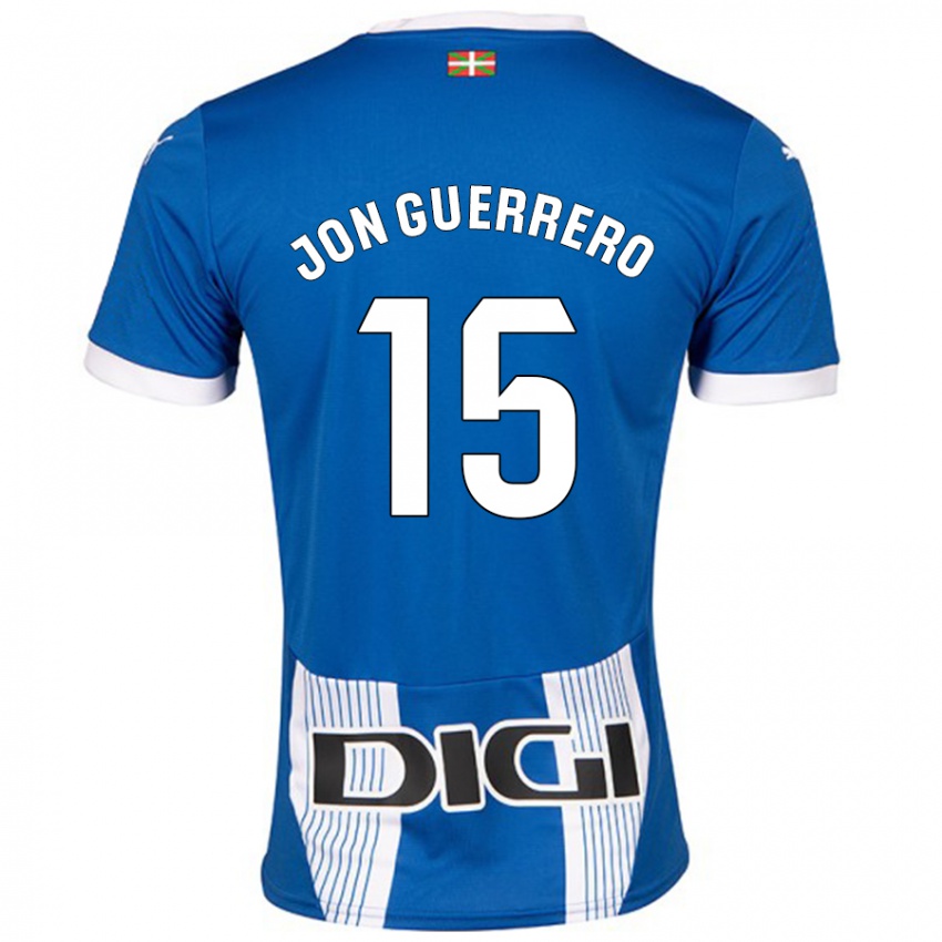 Criança Camisola Julen Jon Guerrero #15 Azul Principal 2024/25 Camisa Brasil