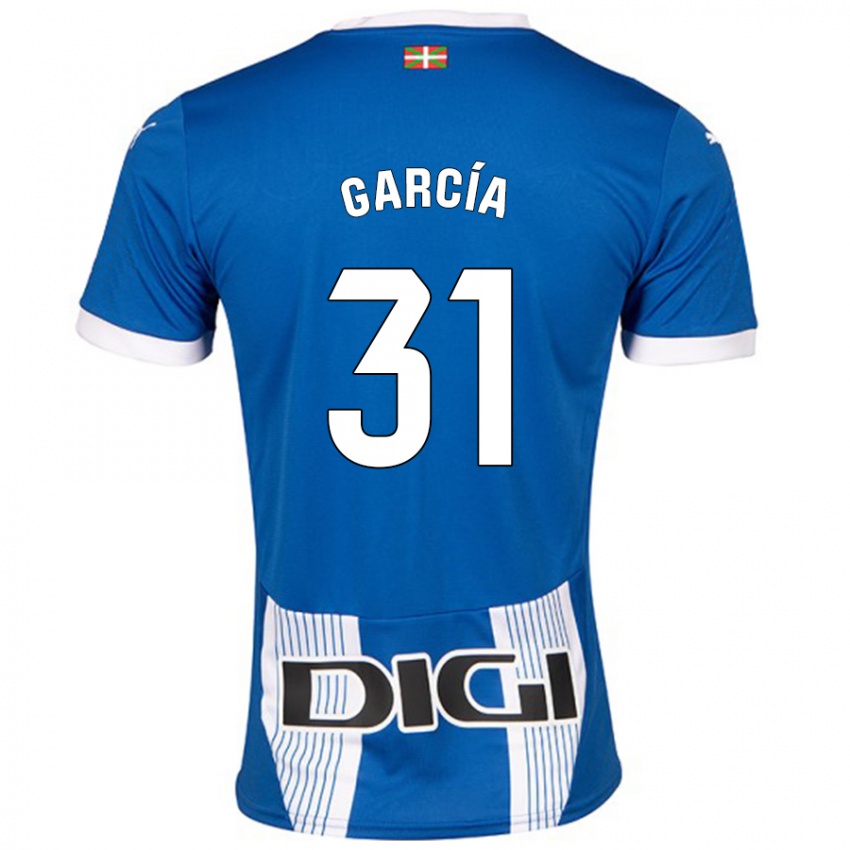 Criança Camisola Gaizka García #31 Azul Principal 2024/25 Camisa Brasil