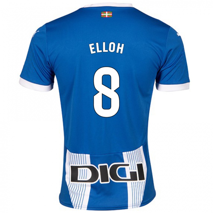 Criança Camisola Rebecca Elloh #8 Azul Principal 2024/25 Camisa Brasil