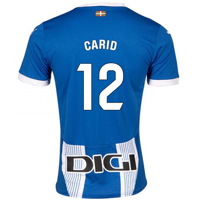 Criança Camisola Andrea Carid #12 Azul Principal 2024/25 Camisa Brasil