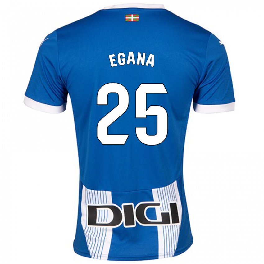 Criança Camisola Eider Egaña #25 Azul Principal 2024/25 Camisa Brasil