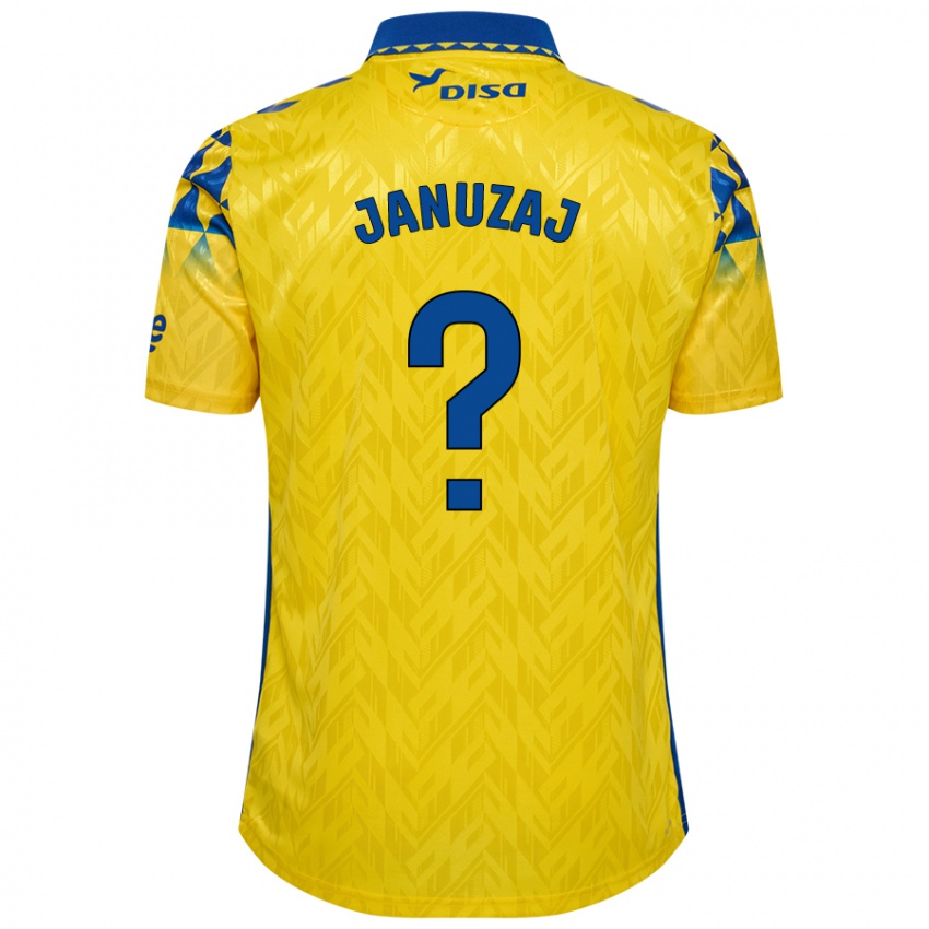 Criança Camisola Adnan Januzaj #0 Azul Amarelo Principal 2024/25 Camisa Brasil