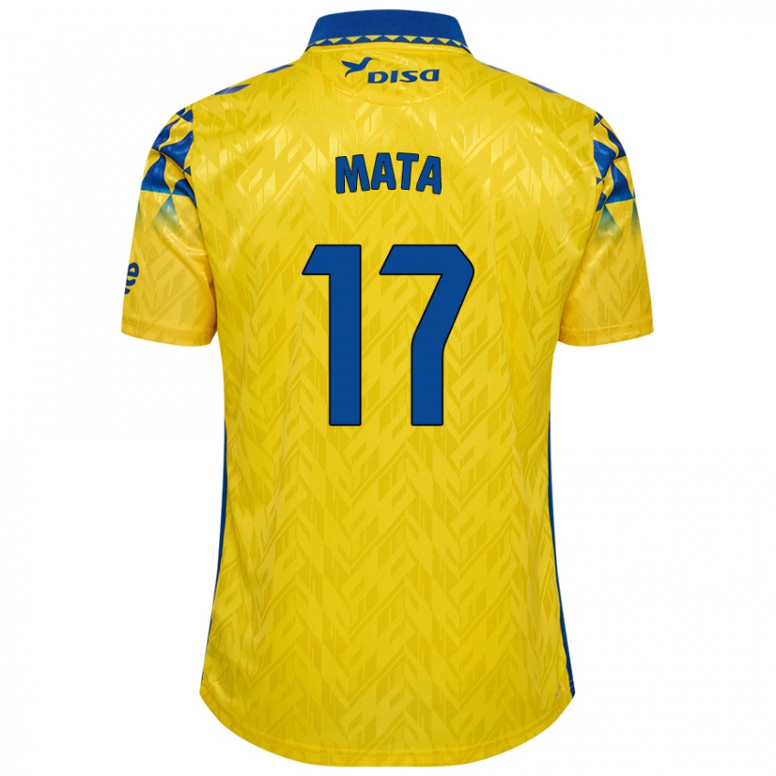 Criança Camisola Jaime Mata #17 Azul Amarelo Principal 2024/25 Camisa Brasil