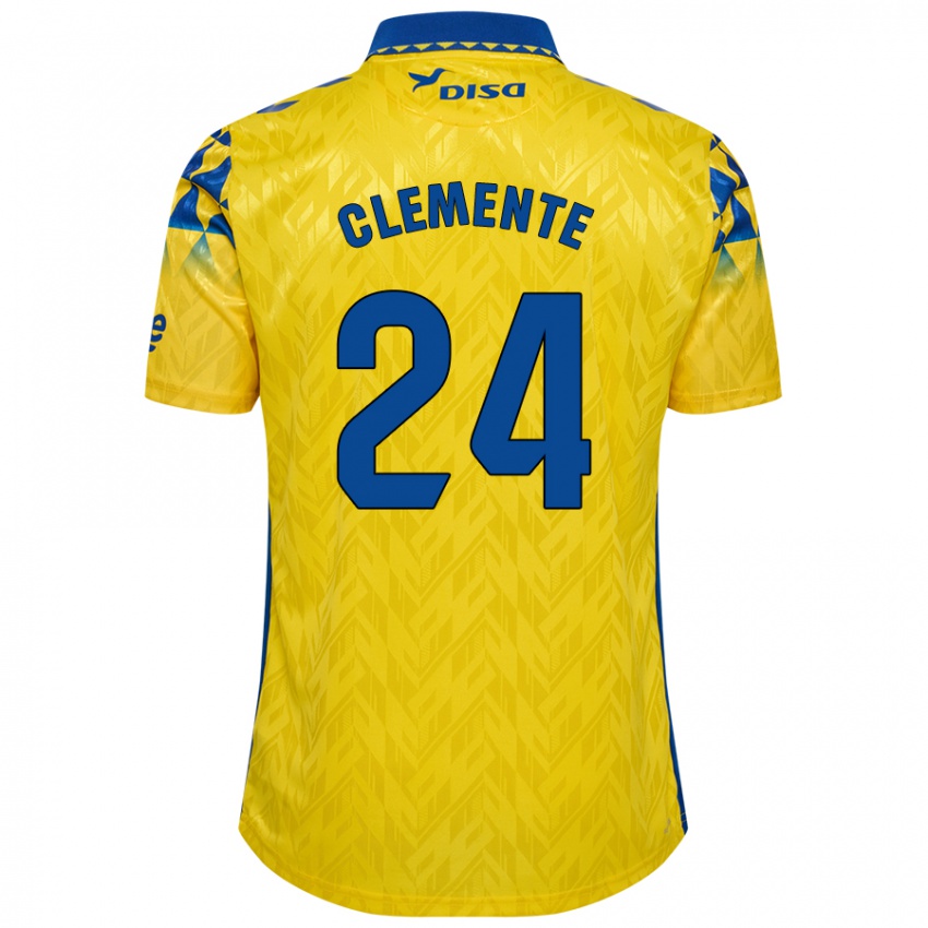 Criança Camisola Enrique Clemente #24 Azul Amarelo Principal 2024/25 Camisa Brasil