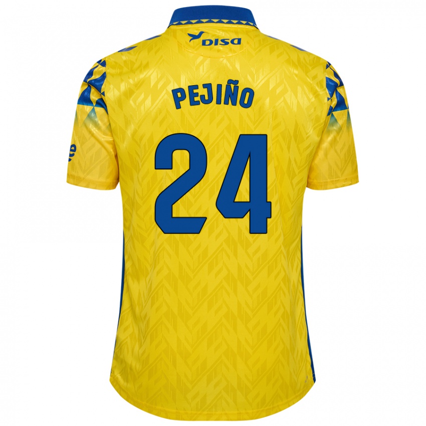 Criança Camisola Pejiño #24 Azul Amarelo Principal 2024/25 Camisa Brasil