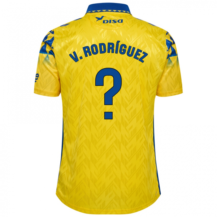 Criança Camisola Carlos Vicente Rodríguez #0 Azul Amarelo Principal 2024/25 Camisa Brasil