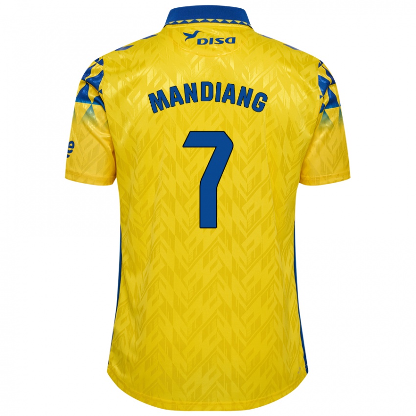 Criança Camisola Saliou Mandiang #7 Azul Amarelo Principal 2024/25 Camisa Brasil