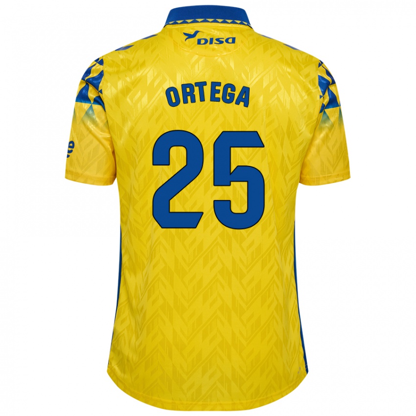 Criança Camisola Edián Ortega #25 Azul Amarelo Principal 2024/25 Camisa Brasil