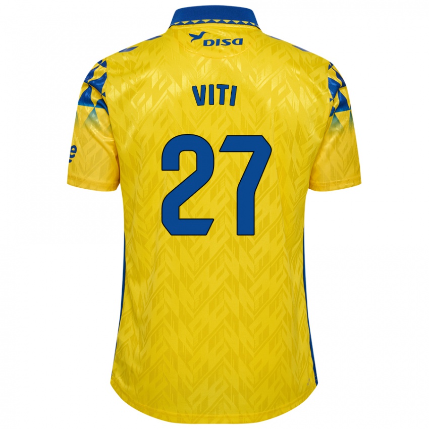 Criança Camisola Viti #27 Azul Amarelo Principal 2024/25 Camisa Brasil