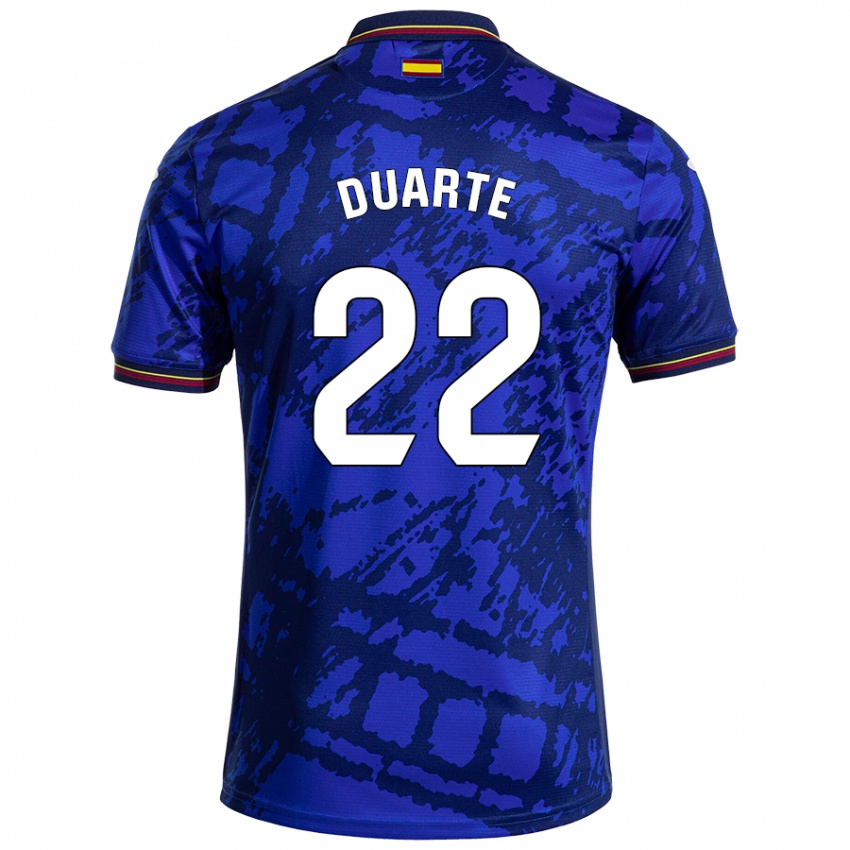 Criança Camisola Domingos Duarte #22 Azul Mais Escuro Principal 2024/25 Camisa Brasil