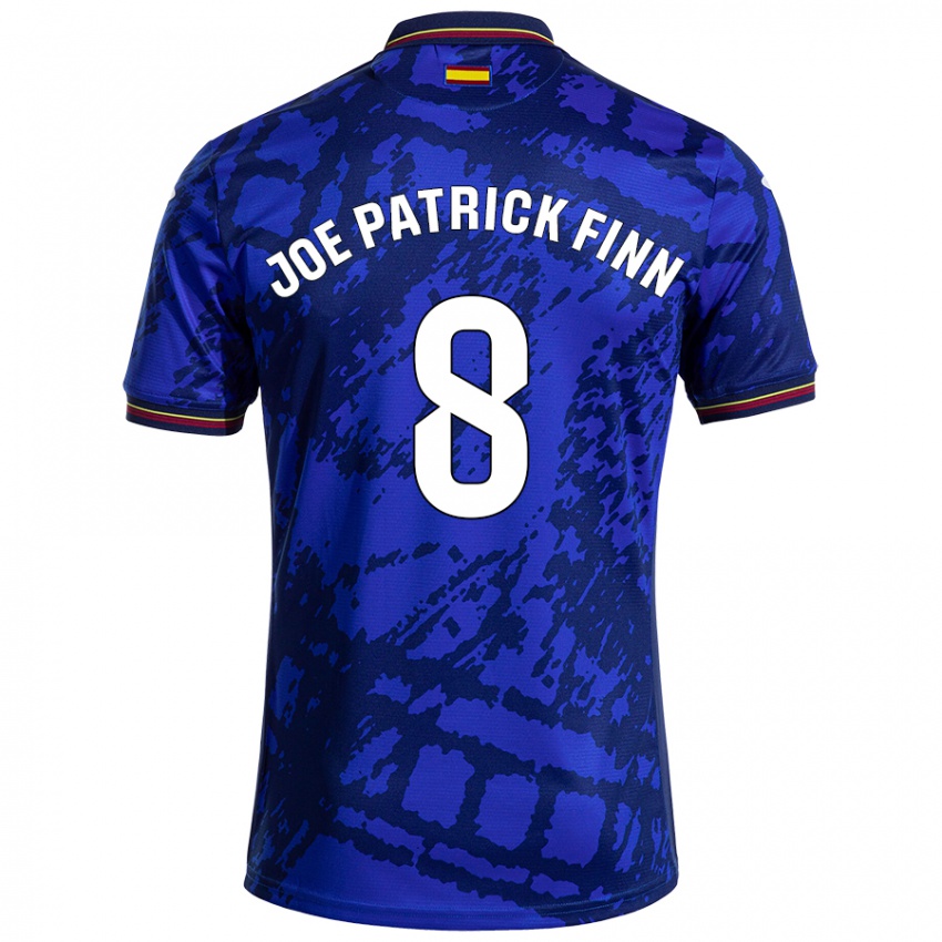 Criança Camisola John Joe Patrick Finn #8 Azul Mais Escuro Principal 2024/25 Camisa Brasil