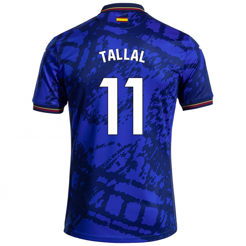 Criança Camisola Yassin Tallal #11 Azul Mais Escuro Principal 2024/25 Camisa Brasil