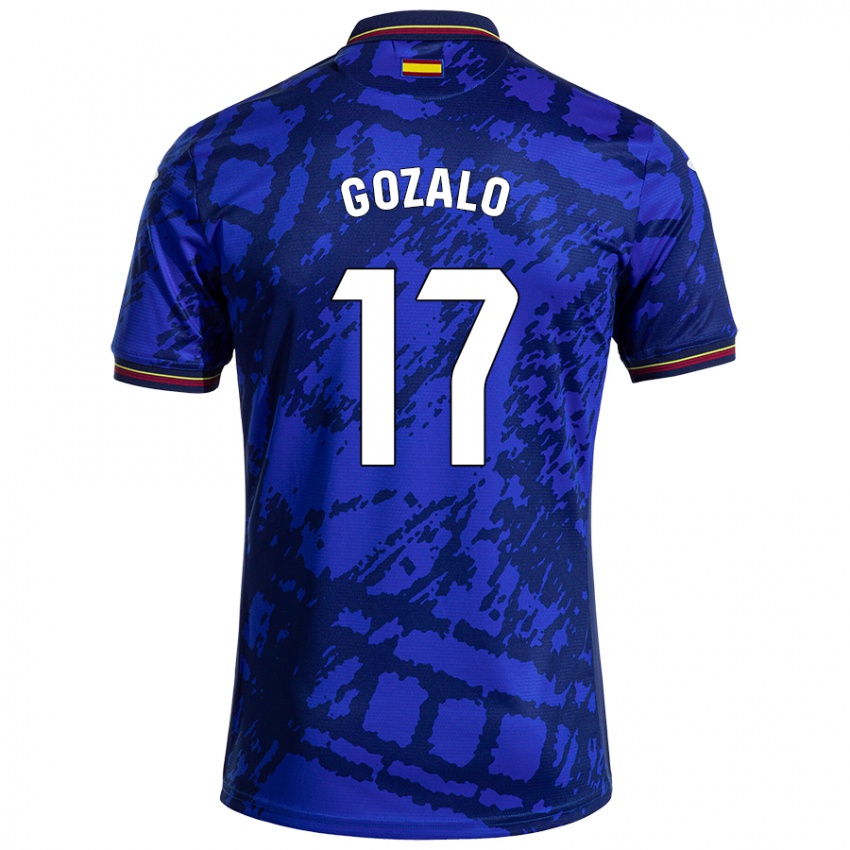 Criança Camisola Marcos Gozalo #17 Azul Mais Escuro Principal 2024/25 Camisa Brasil