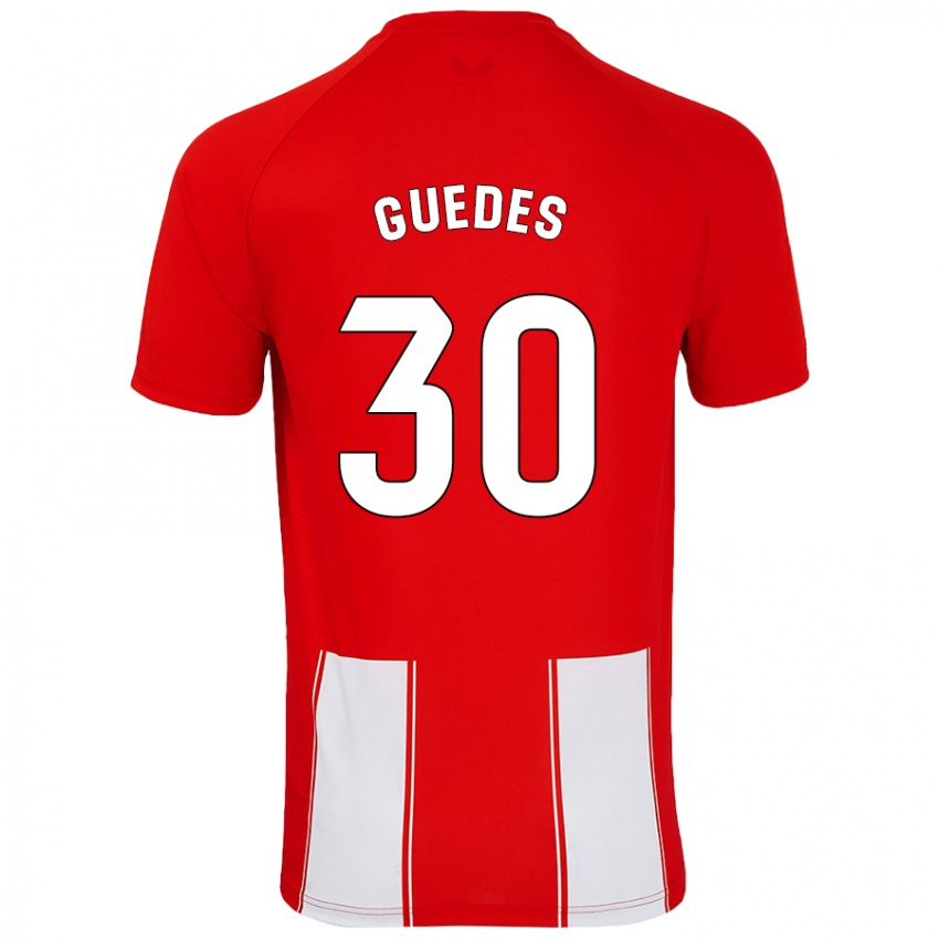 Criança Camisola Gui Guedes #30 Branco Vermelho Principal 2024/25 Camisa Brasil