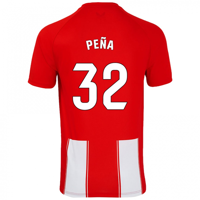 Criança Camisola Marcos Peña #32 Branco Vermelho Principal 2024/25 Camisa Brasil