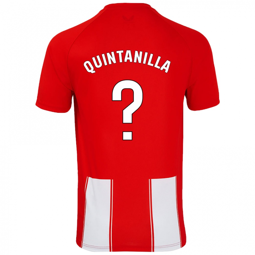 Criança Camisola Rubén Quintanilla #0 Branco Vermelho Principal 2024/25 Camisa Brasil