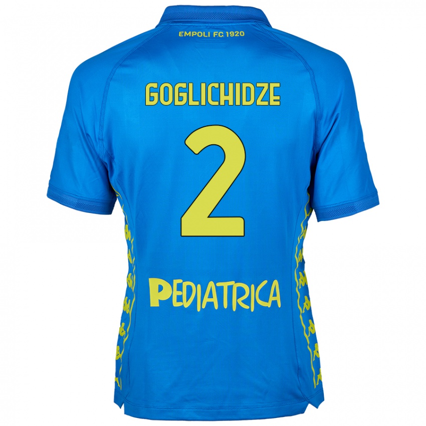 Criança Camisola Saba Goglichidze #2 Azul Principal 2024/25 Camisa Brasil