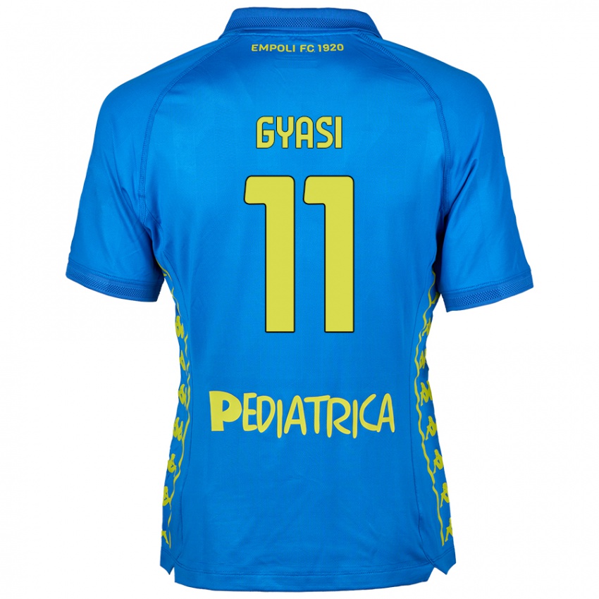 Criança Camisola Emmanuel Gyasi #11 Azul Principal 2024/25 Camisa Brasil