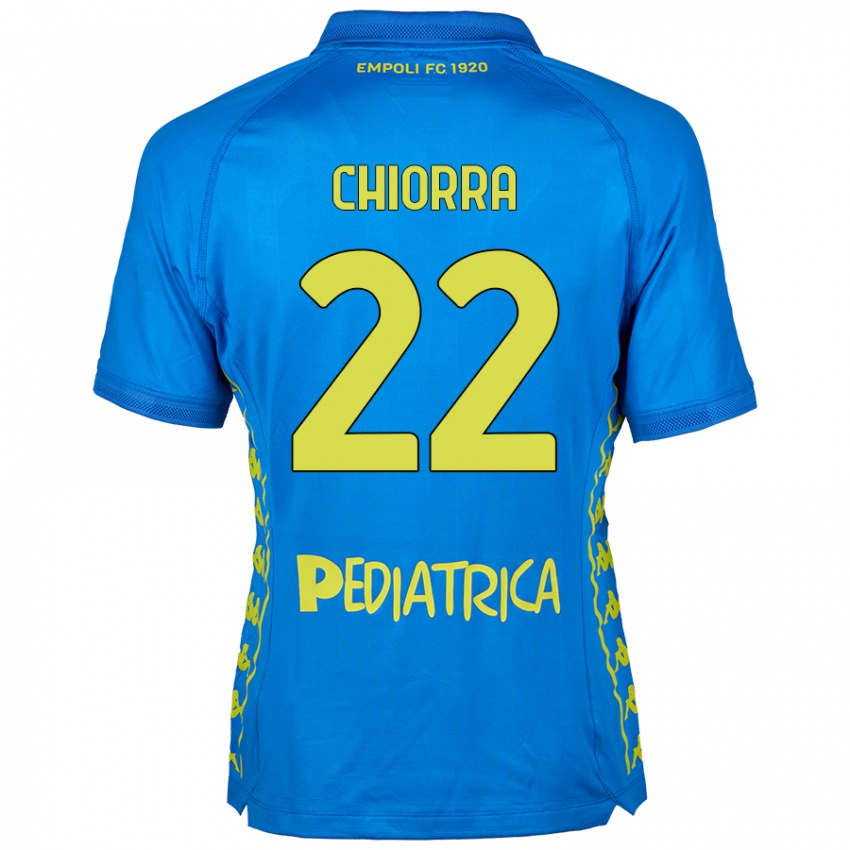 Criança Camisola Niccolò Chiorra #22 Azul Principal 2024/25 Camisa Brasil