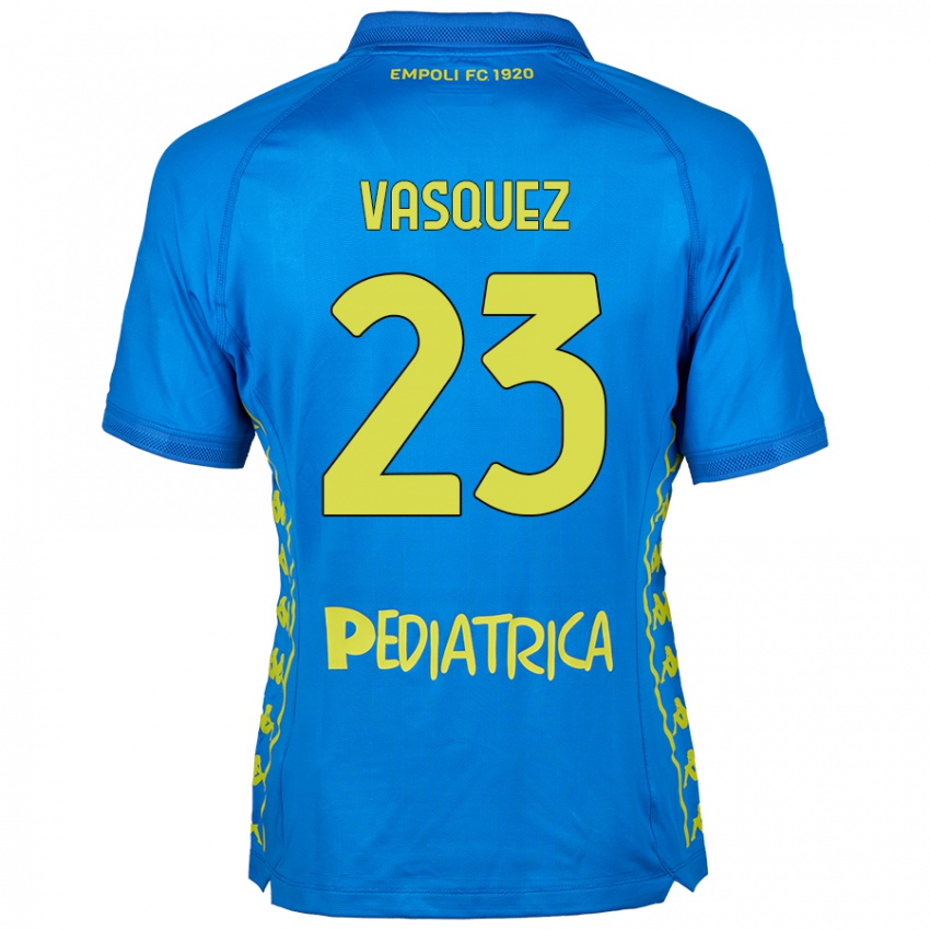 Criança Camisola Devis Vásquez #23 Azul Principal 2024/25 Camisa Brasil