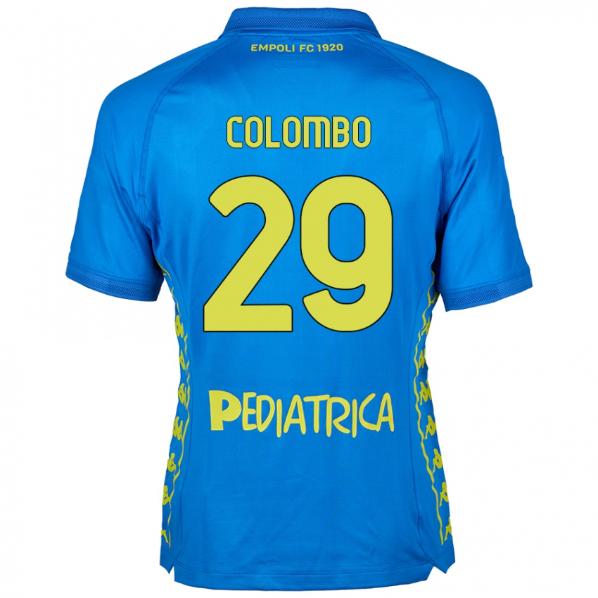 Criança Camisola Lorenzo Colombo #29 Azul Principal 2024/25 Camisa Brasil