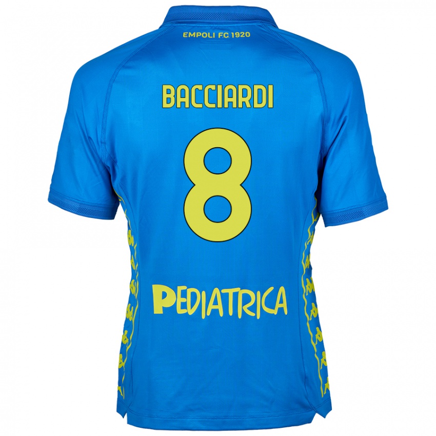 Criança Camisola Andrea Bacciardi #8 Azul Principal 2024/25 Camisa Brasil