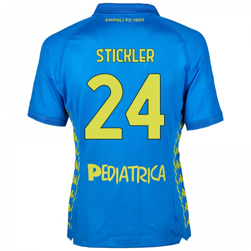 Criança Camisola Mateo Stickler #24 Azul Principal 2024/25 Camisa Brasil