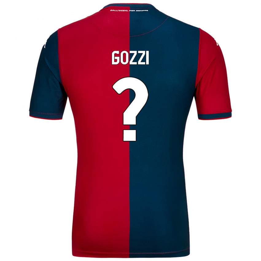 Criança Camisola Paolo Gozzi #0 Azul Escuro Vermelho Principal 2024/25 Camisa Brasil