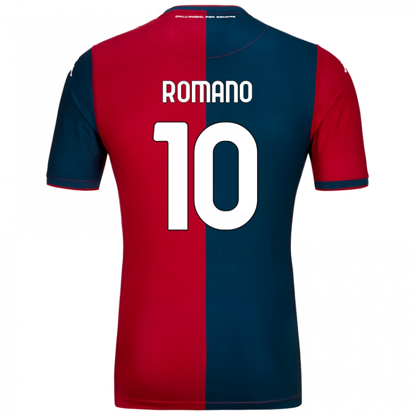 Criança Camisola Marco Romano #10 Azul Escuro Vermelho Principal 2024/25 Camisa Brasil