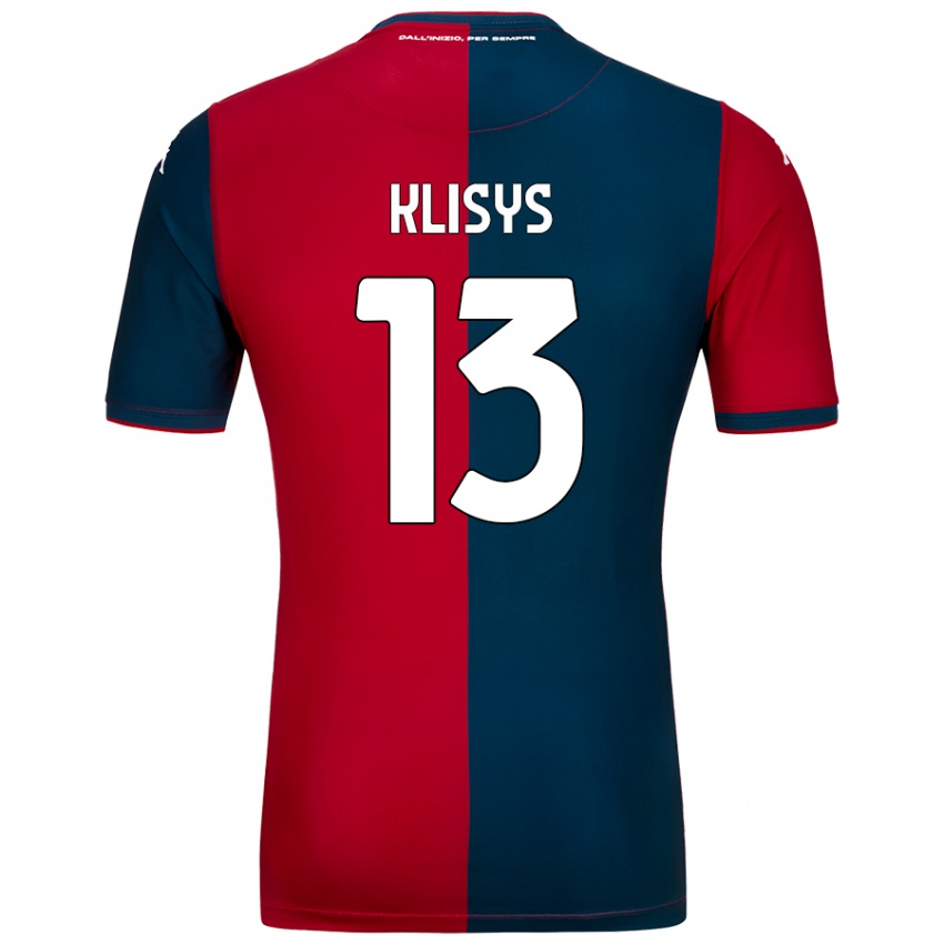 Criança Camisola Lukas Klisys #13 Azul Escuro Vermelho Principal 2024/25 Camisa Brasil