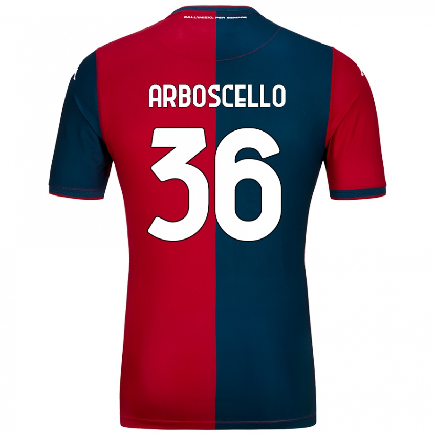 Criança Camisola Riccardo Arboscello #36 Azul Escuro Vermelho Principal 2024/25 Camisa Brasil