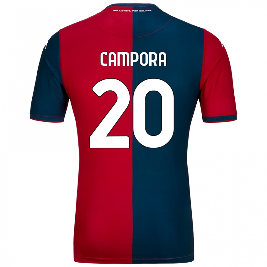 Criança Camisola Alice Campora #20 Azul Escuro Vermelho Principal 2024/25 Camisa Brasil