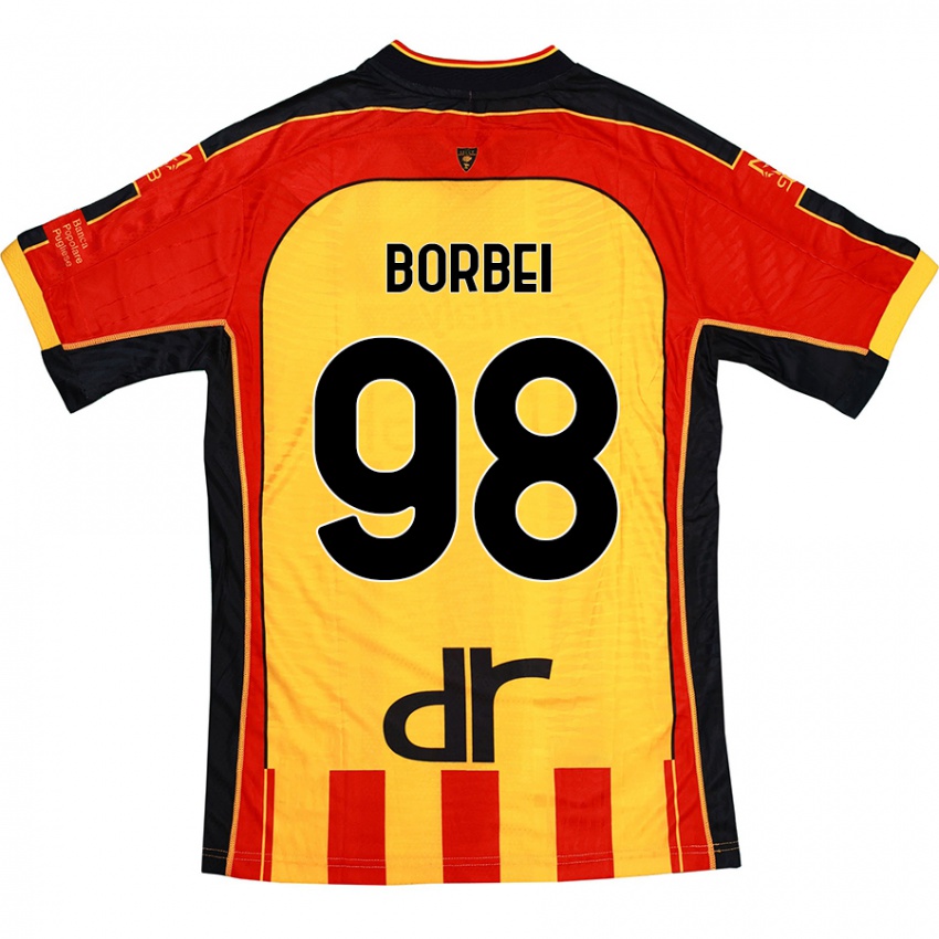 Criança Camisola Alexandru Borbei #98 Vermelho Amarelo Principal 2024/25 Camisa Brasil