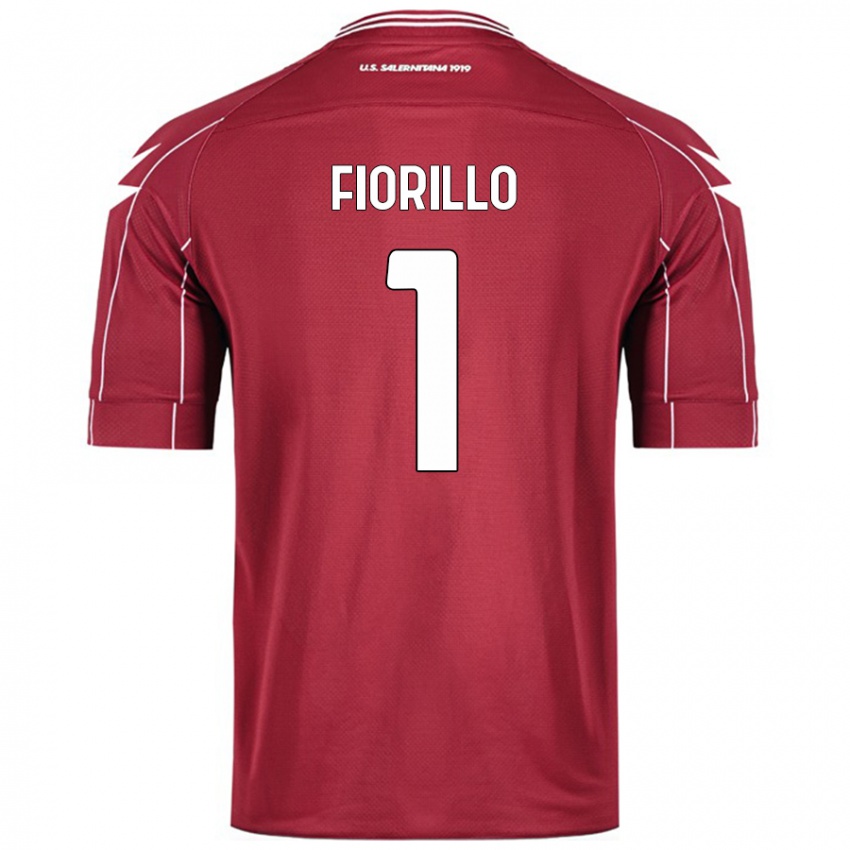 Criança Camisola Vincenzo Fiorillo #1 Borgonha Principal 2024/25 Camisa Brasil